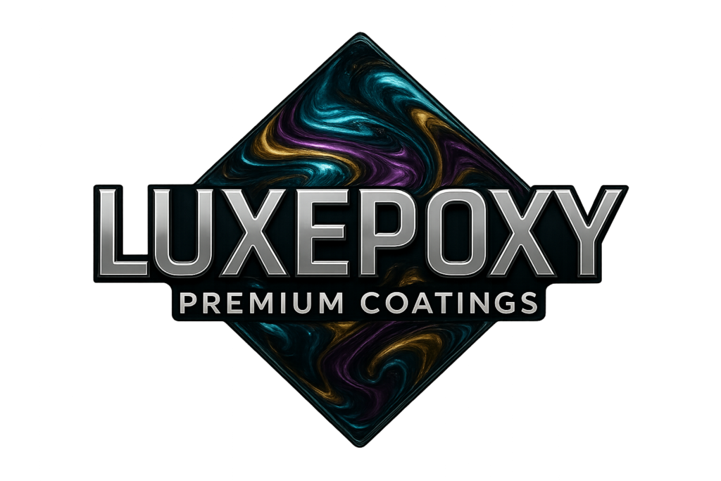 Luxepoxy Premium Coatings logo serving Murrieta and Temecula California